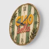Ciao Bella Italian Rustic Kitchen Große Wanduhr (Winkel)