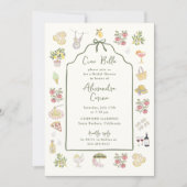 CIAO BELLA Italian Summer Bridal Shower Einladung (Vorderseite)