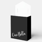 Ciao Bella Italienisch Elegantes Script Black Geschenkschachtel (Geöffnet)