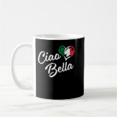 Ciao Bella - Italienisch Hello Beautiful Geschenk  Kaffeetasse (Links)