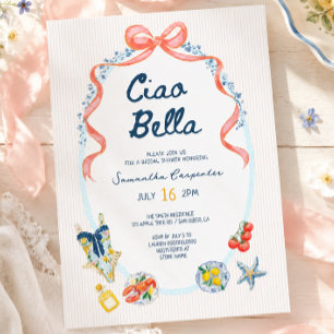 Ciao bella italienische Brautparty zum Sommer  Einladung
