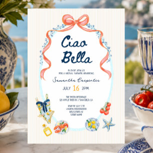 Ciao bella italienische Brautparty zum Sommer Einladung