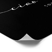 Ciao Bella | Italienische Moderne Schrift mit Herz Poster (Ecke)