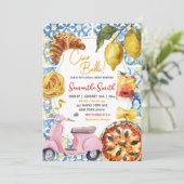 Ciao Bella Italienisches Abendessen Themenabend Br Einladung (Stehend Vorderseite)