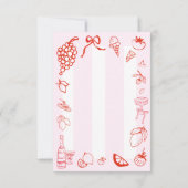 Ciao Bella Italienisches Handgezeichnetes Brautpar Dankeskarte (Rückseite)