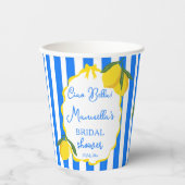 Ciao Bella lemons italienisches Brautparty Pappbecher (Vorderseite)