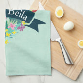 Ciao Bella Niedliches Blumenherz mit tropischen Bl Geschirrtuch (Viertel Falte)