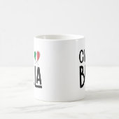 Ciao Bella - Niedliches italienisches Flaggenherz Kaffeetasse (Mittel)