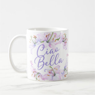 Ciao Bella Personalisierte Lilien Kaffeetasse