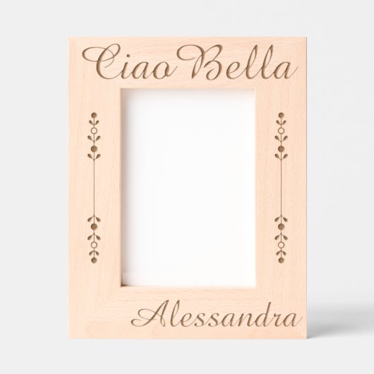 Ciao Bella Personalized Geätzte Rahmen (Vorderseite)