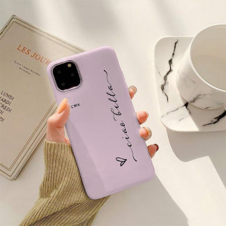 Ciao Bella | Pink Italian Modern Script with Heart Case-Mate iPhone Hülle