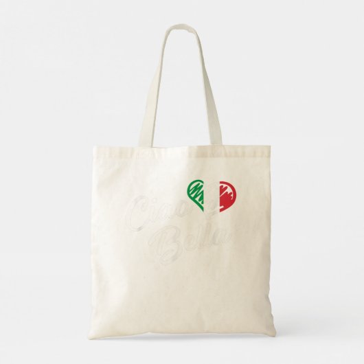 Ciao Bella Shirt Italienisch Hallo Schönes Geschen Tragetasche (Rückseite)