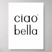 Ciao bella - valentine typography poster (Vorne)