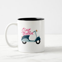Ciao Bella Vespa Scooter Tasse