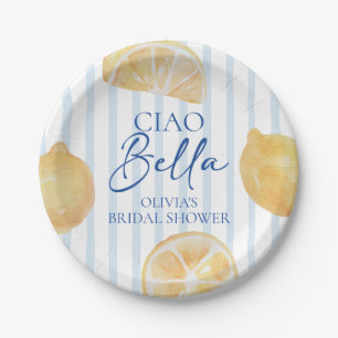 Ciao Bella Zitronen-Junggesellinnenabschied Pappteller