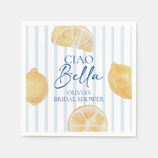 Ciao Bella Zitronen-Junggesellinnenabschied Serviette