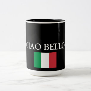 CIAO BELLO ITALY HELLO HANDSOME ZWEIFARBIGE TASSE