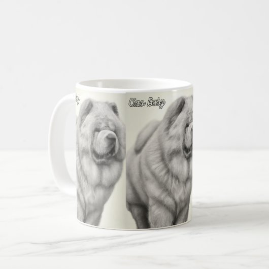 Ciao "Chow" Baby-Tasse Kaffeetasse (Vorderseite Links)