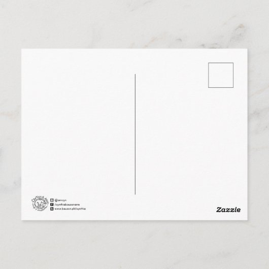 Ciao Ciao sagt Chow Chow Dog Funny Pub Postkarte (Rückseite)