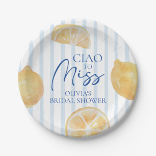 Ciao für Miss Lemon Brautparty Pappteller
