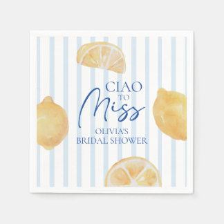 Ciao für Miss Lemon Junggesellinnenabschied Serviette