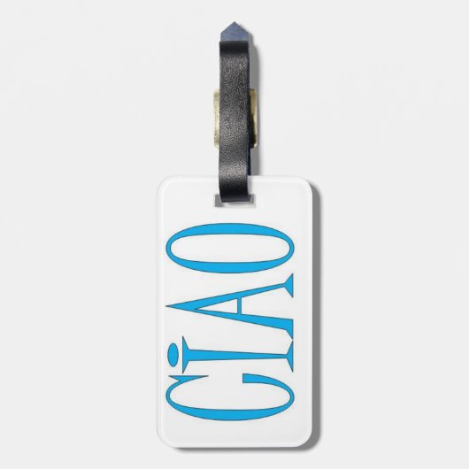 Ciao Gepäckanhänger (Rückseite vertikal)