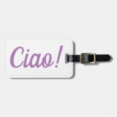 Ciao Gepäckmarke Gepäckanhänger (Vorderseite horizontal)