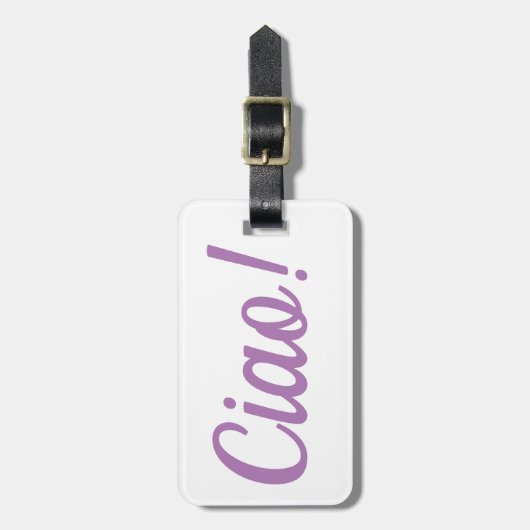 Ciao Gepäckmarke Gepäckanhänger (Vorderseite vertikal)