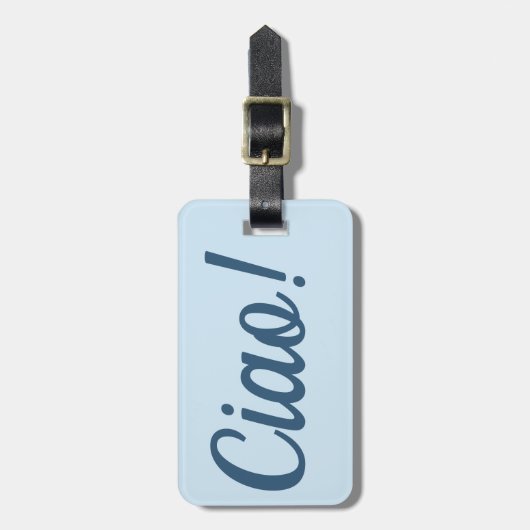 Ciao Gepäckmarke Gepäckanhänger (Vorderseite vertikal)