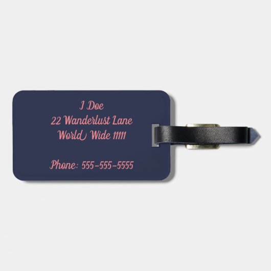 Ciao Gepäckmarke Gepäckanhänger (Rückseite horizontal)