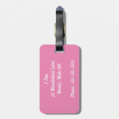 Ciao Gepäcktag Gepäckanhänger (Rückseite vertikal)