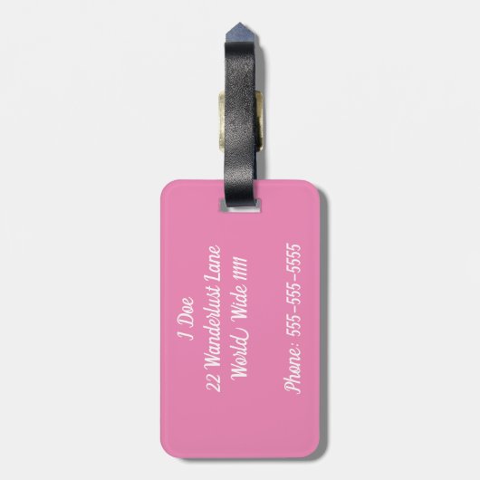 Ciao Gepäcktag Gepäckanhänger (Rückseite vertikal)