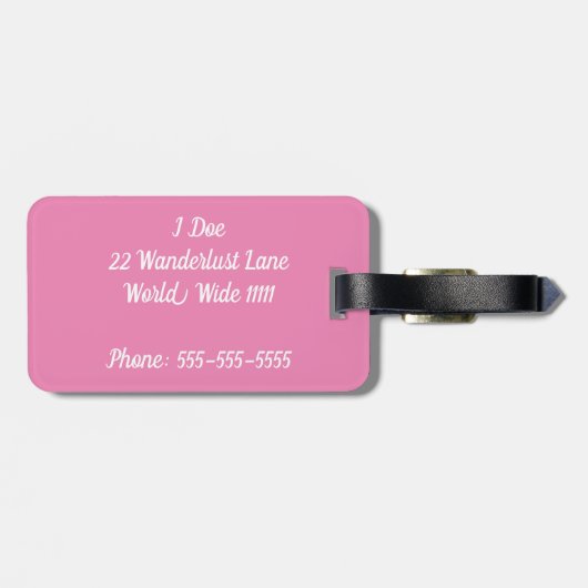 Ciao Gepäcktag Gepäckanhänger (Rückseite horizontal)