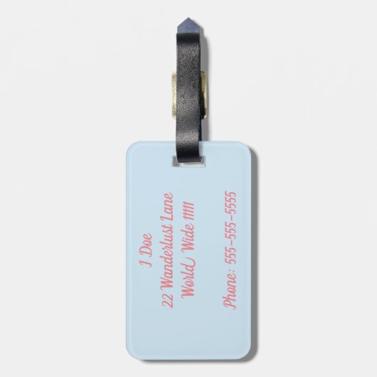 Ciao Gepäcktag Gepäckanhänger (Rückseite vertikal)