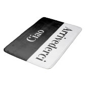 Ciao - Grüße auf Italienisch Badematte (Schrägansicht)