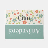 Ciao - Grüße auf Italienisch - Frühjahr Fußmatte (Vorderseite)
