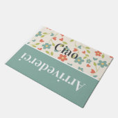 Ciao - Grüße auf Italienisch - Frühjahr Fußmatte (Schrägansicht)