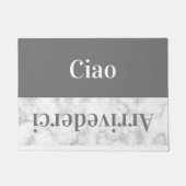 Ciao    - Grüße auf Italienisch Fußmatte (Vorderseite)
