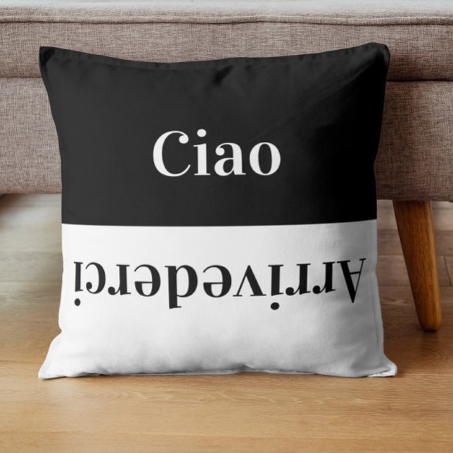 Ciao - Grüße auf Italienisch Kissen (Von Creator hochgeladen)