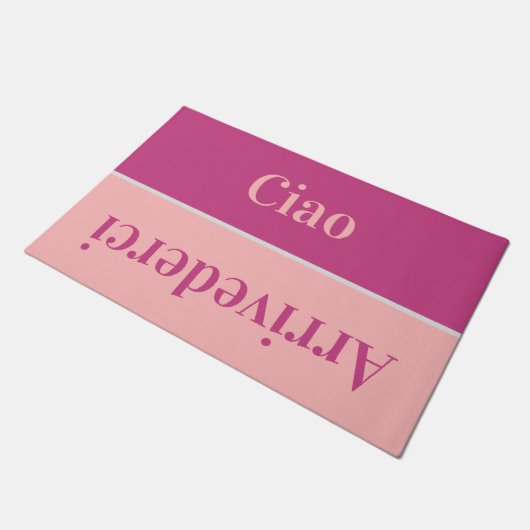 Ciao - Grüße auf Italienisch no3 Doormat Fußmatte (Schrägansicht)
