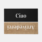 Ciao - Grüße auf Italienisch no4 Doormat Fußmatte (Vorderseite)