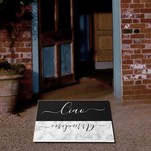 Ciao - Grüße auf Italienisch no4 Doormat Fußmatte