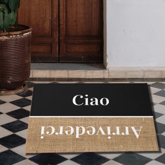 Ciao - Grüße auf Italienisch no4 Doormat Fußmatte