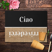 Ciao - Grüße auf Italienisch no4 Doormat Fußmatte