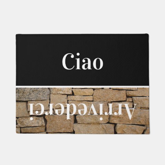 Ciao - Grüße auf Italienisch no5 Doormat Fußmatte (Vorderseite)