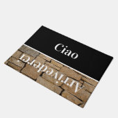 Ciao - Grüße auf Italienisch no5 Doormat Fußmatte (Schrägansicht)