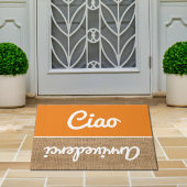 Ciao - Grüße in rustikaler Doormat Fußmatte