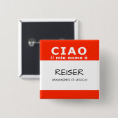 CIAO il mio nome e Button (Vorne & Hinten)