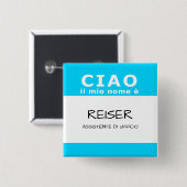 CIAO il mio nome e Button (Vorne & Hinten)