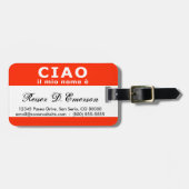 CIAO IL Mionome e Namensschild Gepäckanhänger (Vorderseite horizontal)